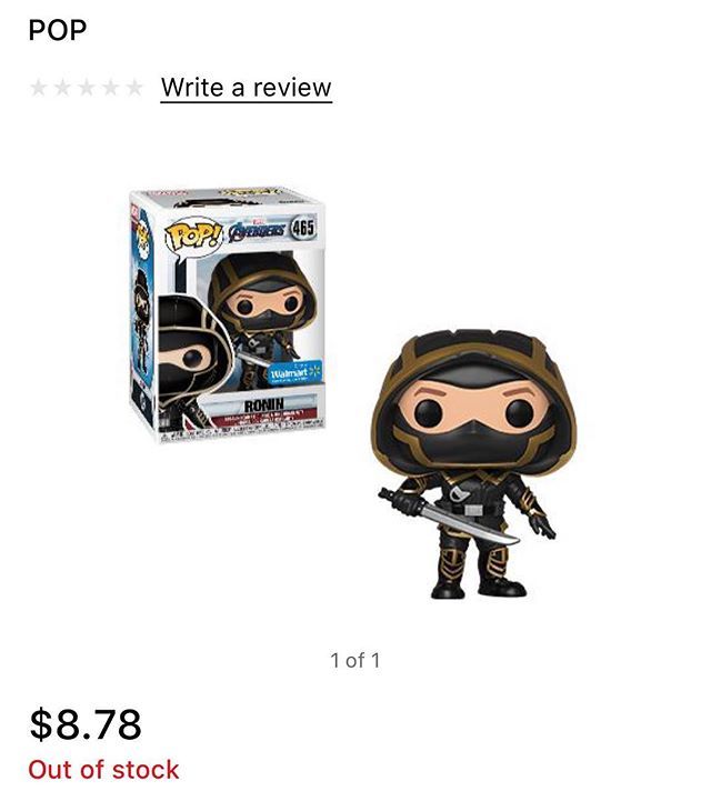 ronin walmart funko pop
