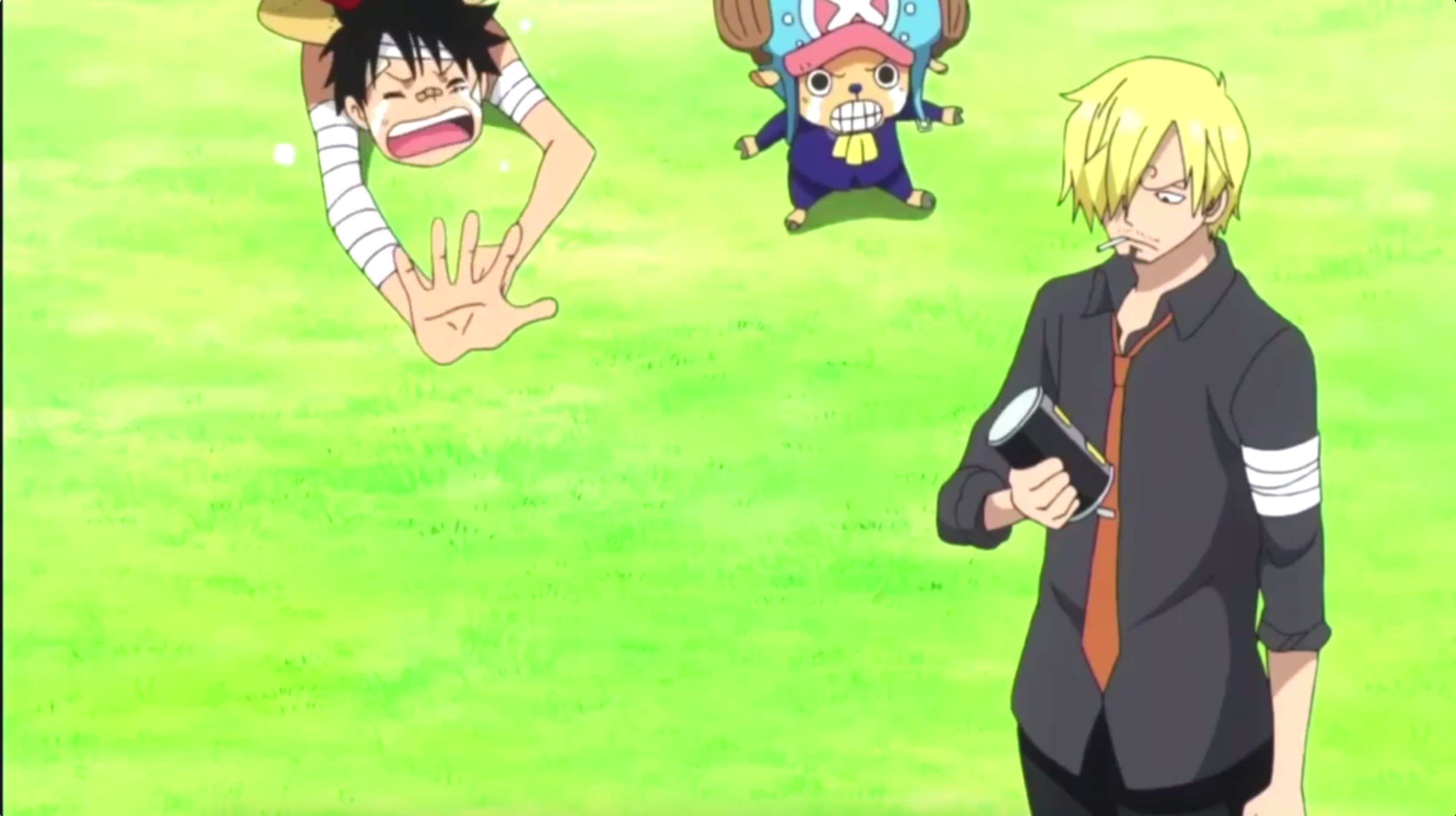 ワノ国 で Luffy And Chopper Are Dying To Use The Raid Suit Back When Niji Helped Sanji And Luffy Escape Out Of Cacao Island He Slipped The Raid Suit
