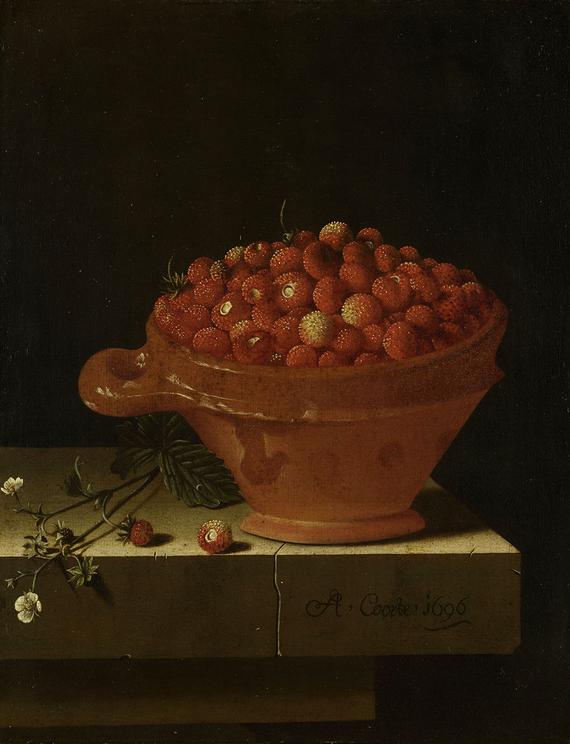 What do I mean? Okay, well, let's look at Adriaen Coorte.Adriaen liked strawberries.