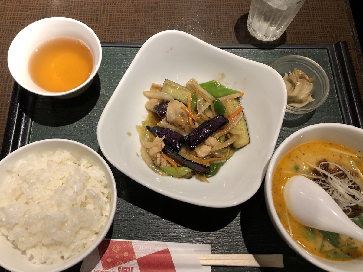 ftnext's tweet image. #mokupy
中華で充電して午後の部へ。
普段食べてる中華と比べて、すごくおいしかった
（茄子と豚肉最高🍆）