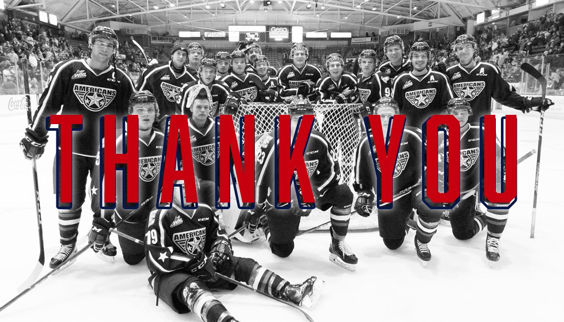 TCAmericans's tweet photo. A major thank you to our 20-year-olds, @Parksy_11 @APH_023 @nolan_yaro18

Your hard work, passion, and kindness has left a lasting impact on the Tri-City Americans organization. 

Congratulations on amazing careers. We look forward to following you as #AmsAlumni https://t.co/71pwQDdF8y