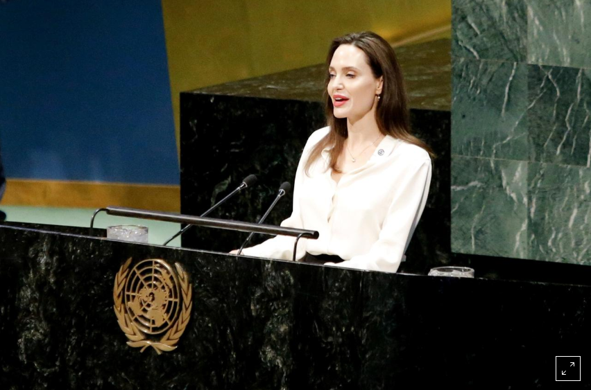 “There can be no peace or stability in Afghanistan or anywhere else in the world that involves trading away the rights of women.”- says Academy Award-winning actress and refugee activist Angelina Jolie. 👉 ow.ly/wGIo30oggAr V @Reuters #MyRedLine #Womeninpolitics