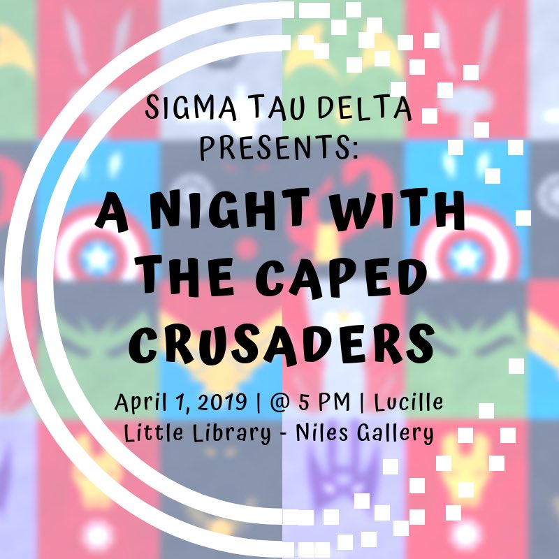 UKSigmaTauDelta's tweet photo. All of the details for the upcoming superhero roundtable event: A Night With the Caped Crusaders are now live! Can’t wait to see you there. 😉 https://t.co/m2M9DDLQaD