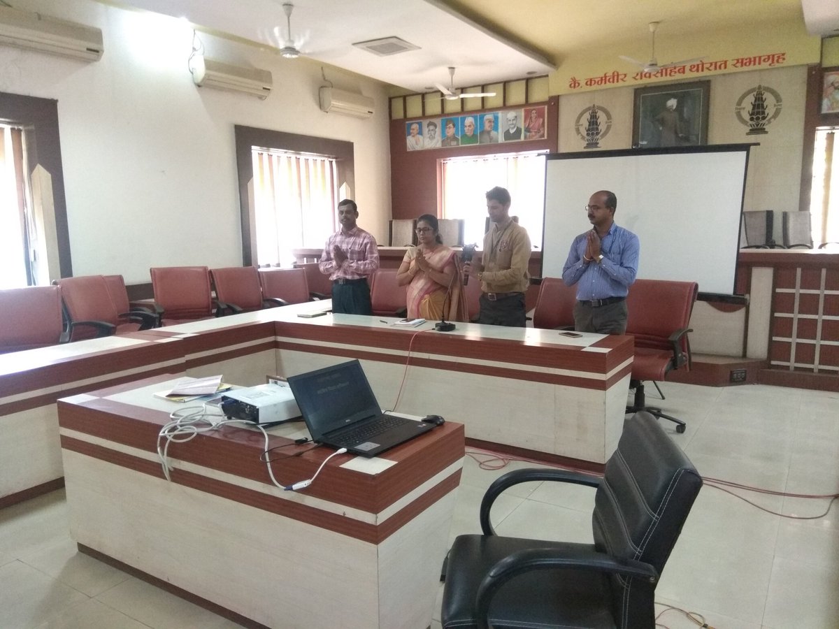 RAA, Nashik introduced all the main innovative programmes of English department to ADEIs of Nashik district. Hon. Dr.Vaishali Jhankar ma'am inaugurated the program by her motivational words. Mr Y R Sonawane sir gave the brief details of the capsule mode training.