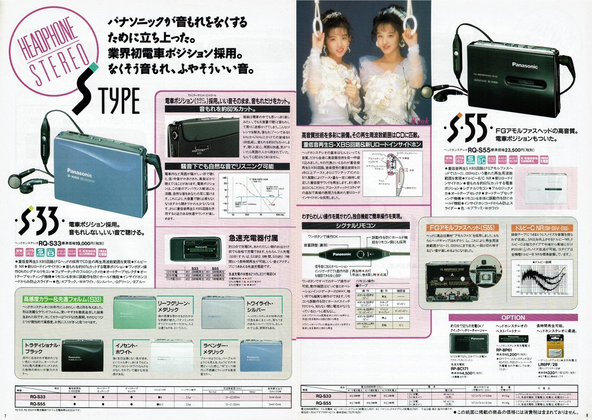 Panasonic CDラジカセ・ヘッドホンステレオ 総合カタログ（1990.4