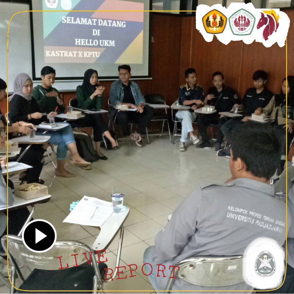 [ LIVE REPORT "ISU PENGALIHAN KANDANG" ]

Telah berlangsung Kajian (KASTRAT) dan Hello UKM 1 (KPTU) tentang isu pengalihan kandang yang dihadiri oleh PG30, CBC, PEU, RR, KSPTP.

Biro Hubungan Kelembagaan
Divisi Hubungan Kelembagaan dan Informasi
KPTU Fapet Unpad