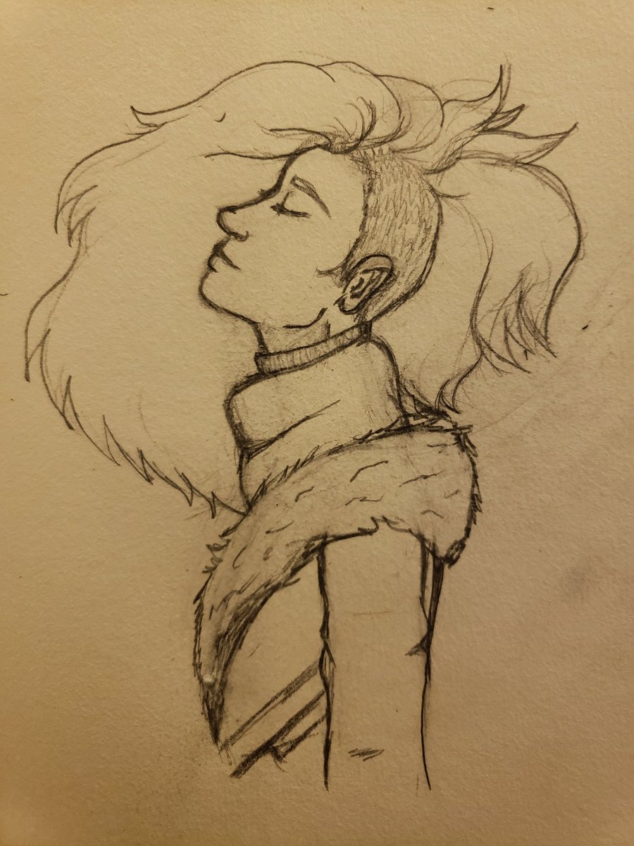 Bravehelm's tweet image. Hey #writingcommunity and #writeLGBTQ how are you doing?

I have a question for you!
What season does your #wip take place in? The #urbanfantasy I #amwriting is set in fall.

As always, here is a #sketch for your time!