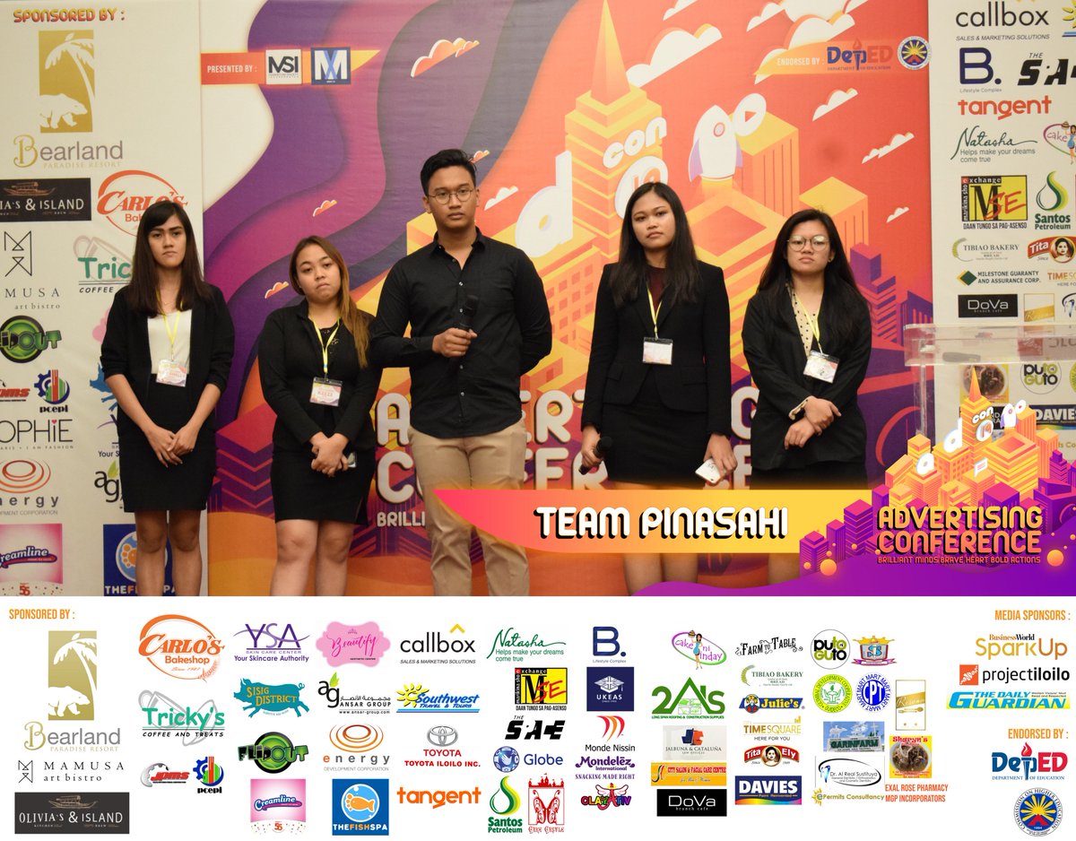 UPVADCON's tweet photo. What a brilliant presentation! TEAM PINASAHI! 💜🧡 #AdCon19 https://t.co/ypUt7dwzwY