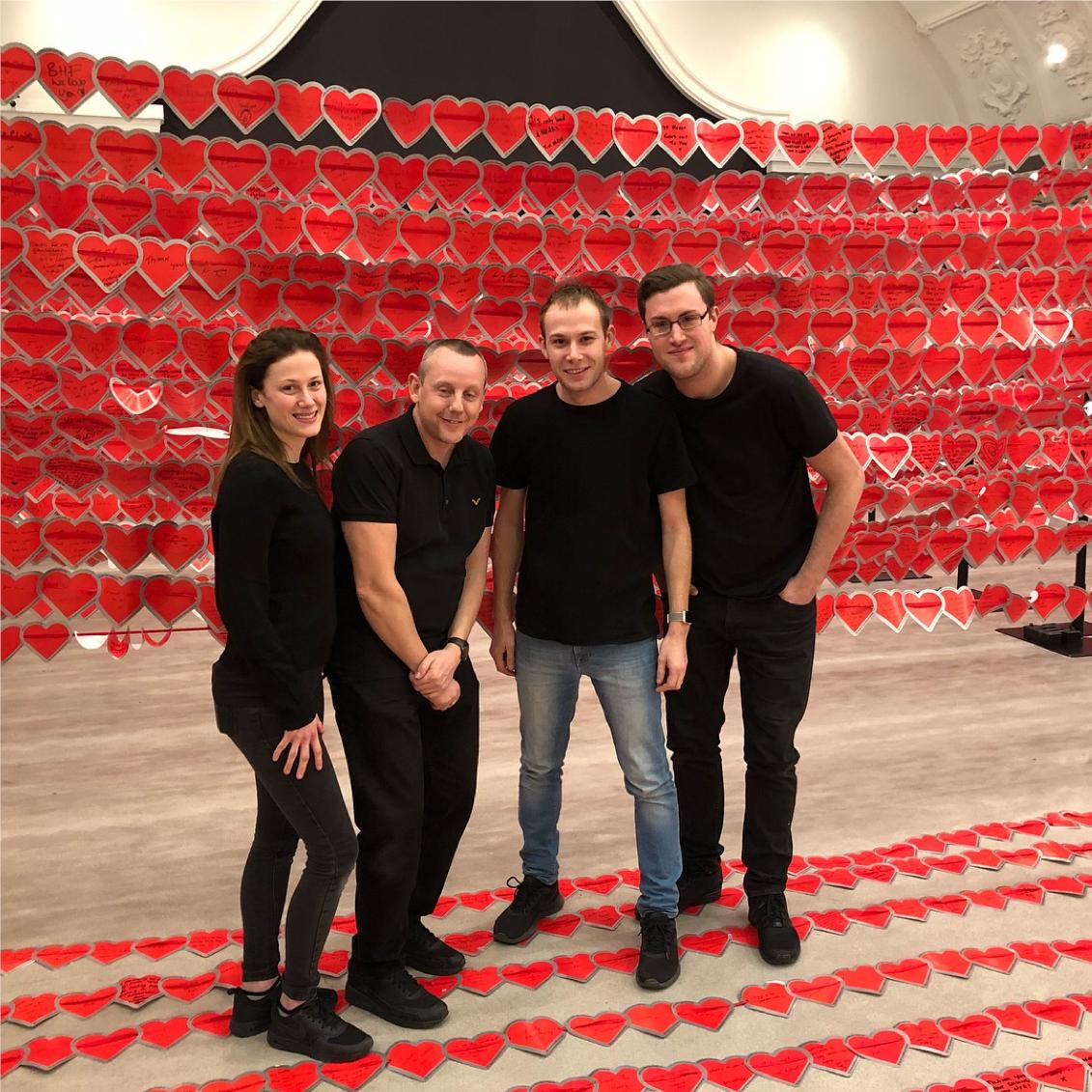 World Record broken! As part of an event for <a href="/the_bhf/">the bhf</a> we won a World Record for the most linked hearts… what an award to win and a memorable event to be part of ♥️ #worldrecord #britishheartfoundation #charityevents #dreamteam