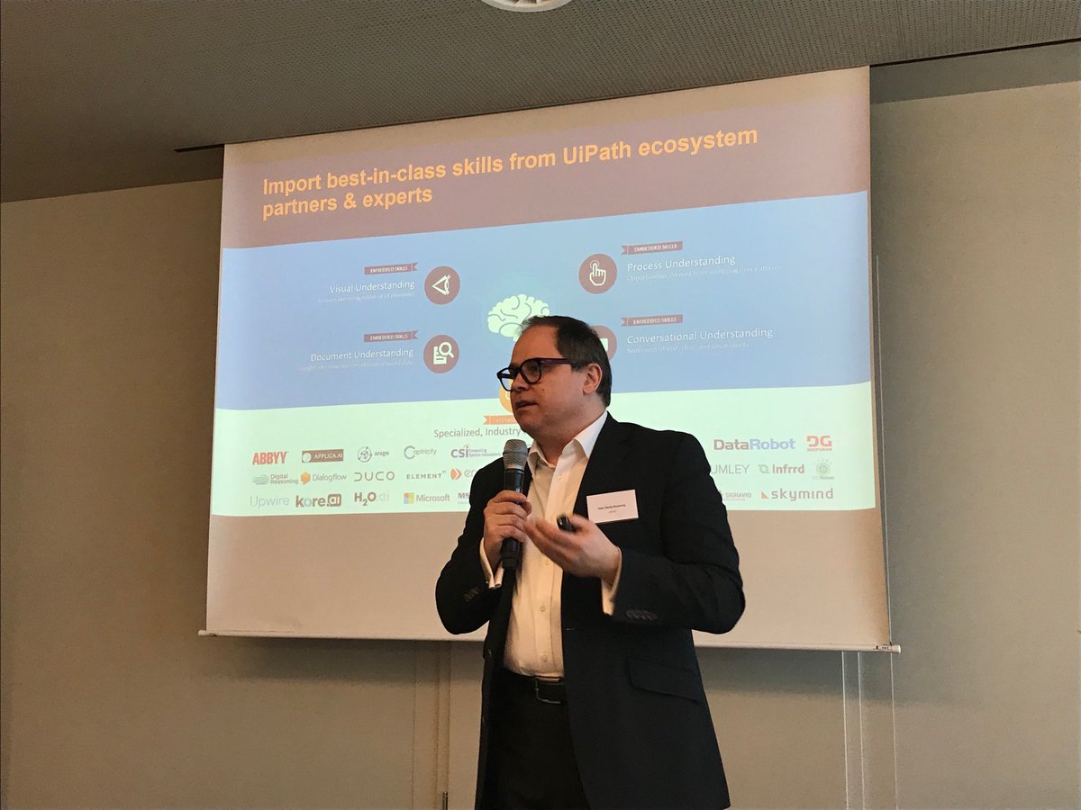 #Automation guru ⁦@bpkrumrey⁩ from @uipath dissects their ever evolving ecosystem where ⁦@aragoGmbH⁩ can help clients with diagnosis and orchestration RoboyoSwitzerland