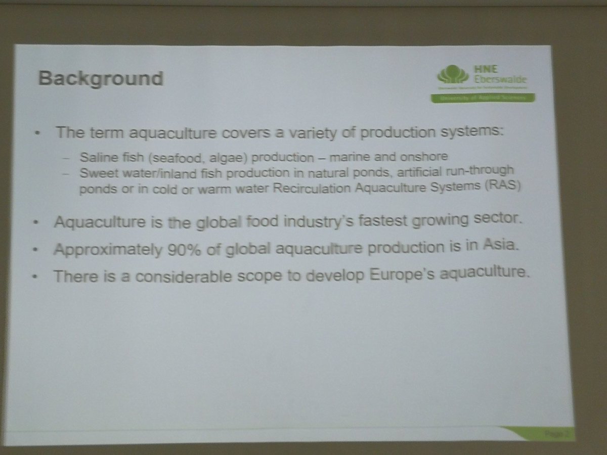 TessaAvermaete's tweet photo. #aquaculture fastest growing sector in the global food industry @sufisa_eu @bioeconKUL Susanne von Muenchhausen opening debate https://t.co/2IizSzFFmy