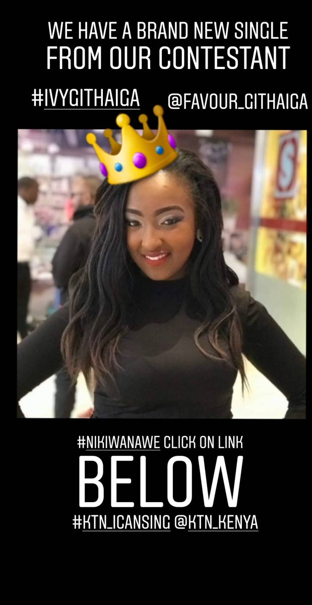 We have a brand new single from our contestant youtu.be/BbCKfJi3bUs#iv… @favour_githaiga #NIKIWANAWE #KTNICANSING <a href="/KTNKenya/">Ktn</a> <a href="/KTN_ICanSing/">KTN I Can Sing</a>
