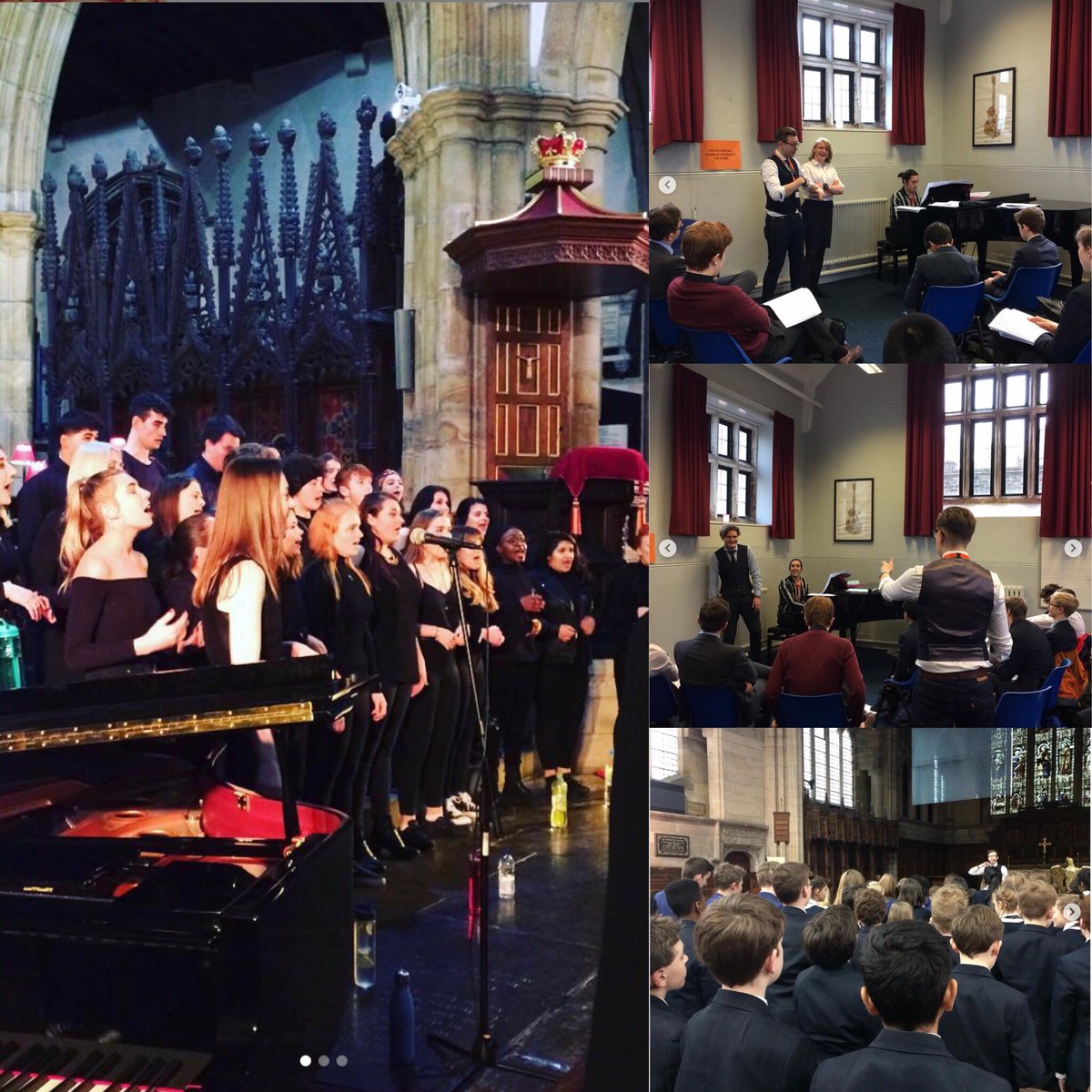 Looking back on an AMAZING few days in Lancaster over the weekend. 4 workshops with 4 different schools culminating in a concert at the STUNNING Lancaster Priory. #choral #director #choir #love #joy #gratitude.