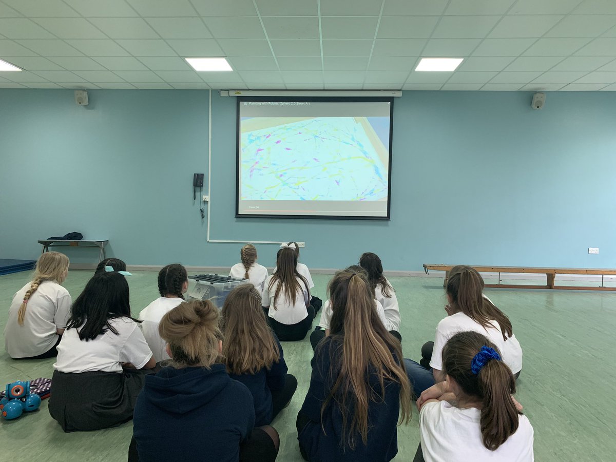 denbighcps's tweet photo. LittleDigiLadies finding out about their first task of the day. #spheroart #dcpscomputing #LittleDigiLadies @HazlewoodCPS @RedesdalePrim @Hadrian_Park @BattleHillPS @DigiLadies @BTBDirect @SpheroEdu @eLearning_Laura https://t.co/liDOIkNcIE