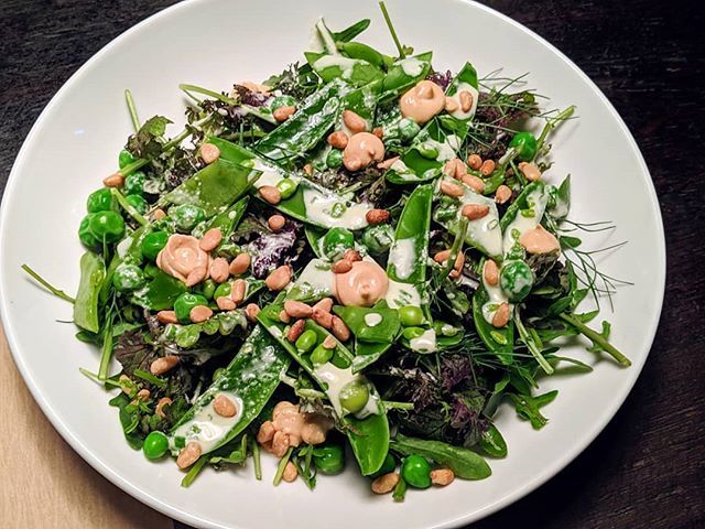 clbeischer's tweet photo. Spring is springing! Toasted Pine Nut Ana Spring Pea Salad
#mercerkitchen #soho#eatclean #organic #plantbased
.
. .
#foodie #nomnom #nyceats #foodpic #instafood #chefsofinstagram #food #eatingnyc #zagatnyc #teampixel https://t.co/sznpmhJC8P https://t.co/fLQEpU24wl