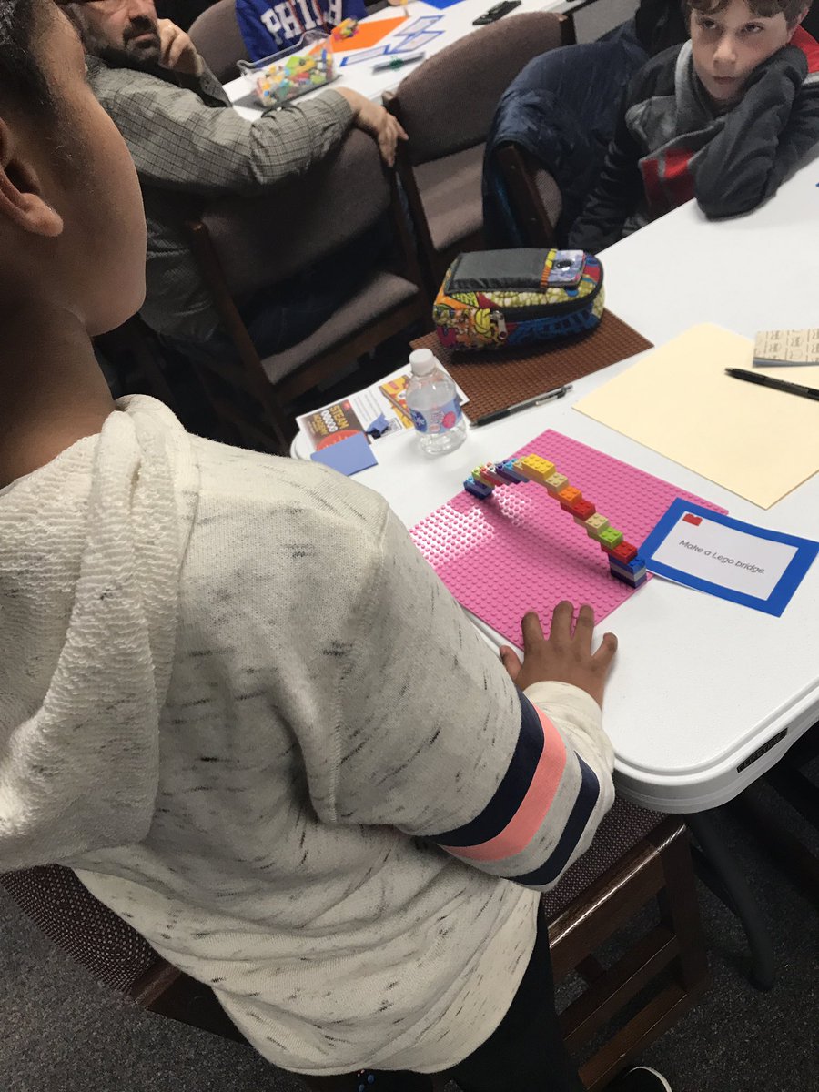DelranSTEM's tweet photo. Delran Parents &amp; students sharing in the process &amp; creating with Legos based on challenges. Through the “power of yet” the families persevered and had fun. #NJSTEMMonth @IronSpiron @maryjohutch @MrLagay @NJSTEMPathways @Delran_Super @DelranEA @DemicheleErica https://t.co/sI8mY1hbxh