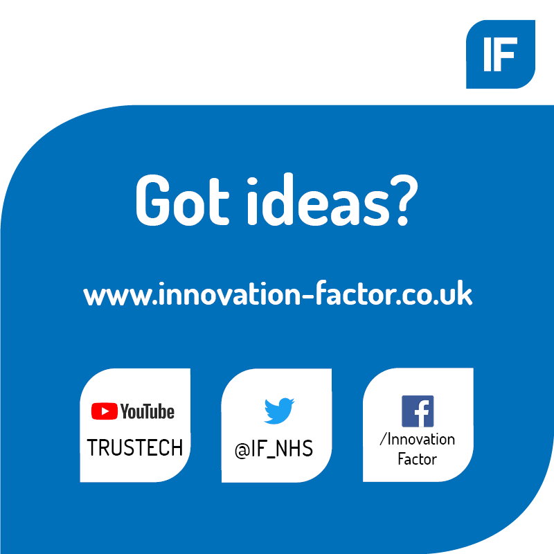 Have you identified an opportunity to improve patient care or services at your Trust? 

We can help you develop, promote and implement your idea.

Visit innovation-factor.co.uk to get started!
 
<a href="/NCAlliance_NHS/">Northern Care Alliance NHS Foundation Trust (NCA)</a> <a href="/NCAresearchNHS/">NCA Research NHS</a> @SalfordRoyalNHS <a href="/LHCHFT/">LHCH</a> <a href="/TheChristieNHS/">The Christie NHS</a> <a href="/NHSuk/">NHS</a>