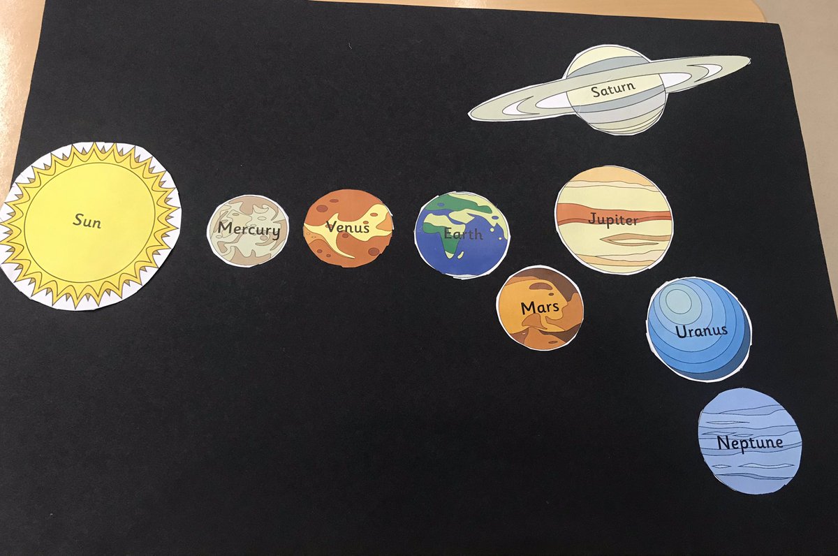 IsobelMair's tweet image. Some of our space related wall displays around the school. #space #walldisplay #art #creative