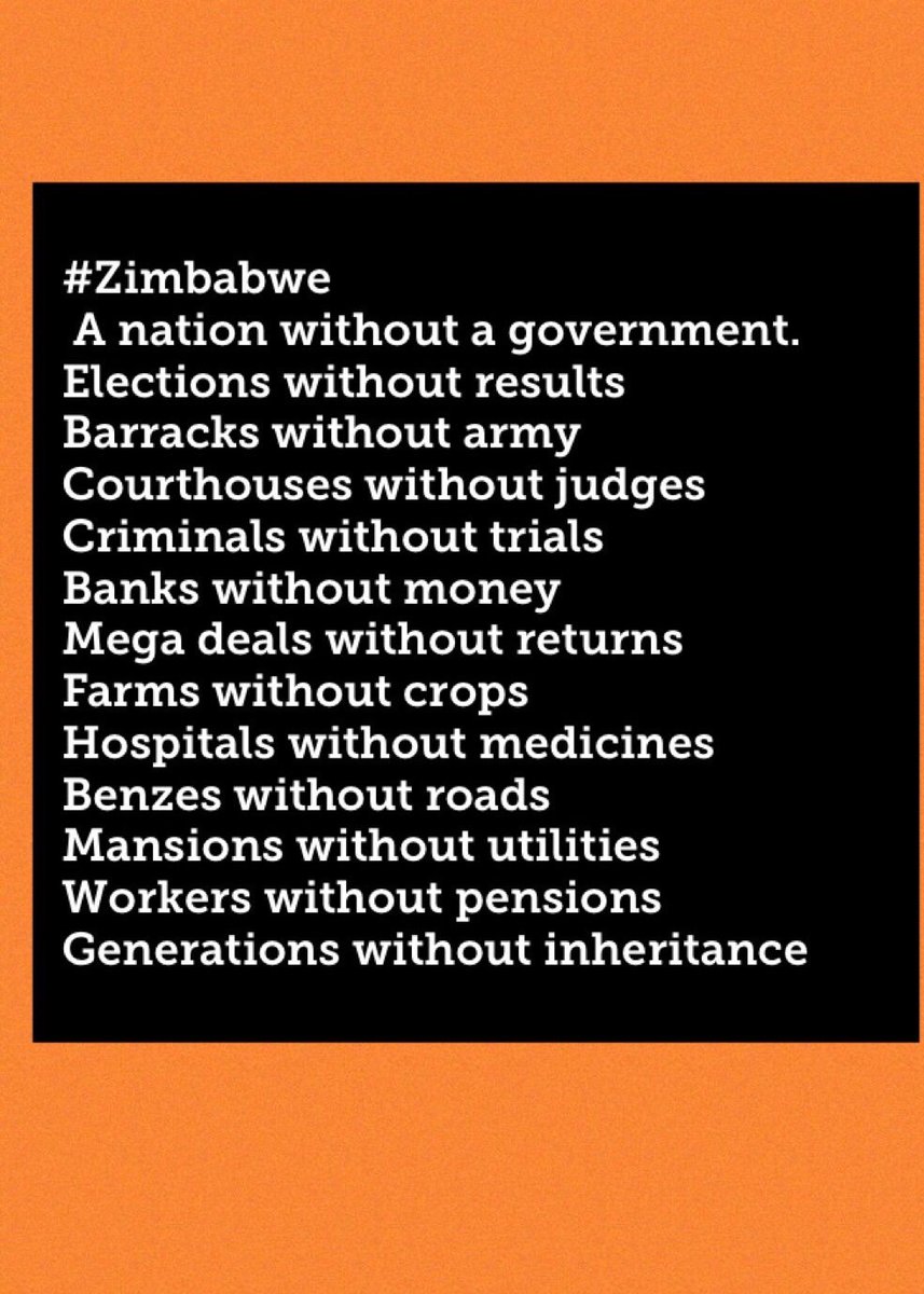 #zimbabweatrocities 
@LeaTayla @PatsonDzamara @PearlMatibe