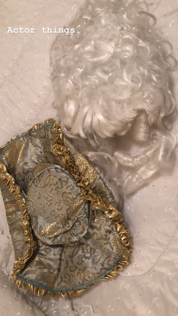 lifeofcyn's tweet photo. Greeted by these from playing #ConstanzeMozart. Resurfaced from Wolfie @mabactor’s unpacking and onto my chair in class yesterday @GGCPlayers. #memorymonday #actorslife #amadeus #peterschaffer https://t.co/Z2BmXUtcW1