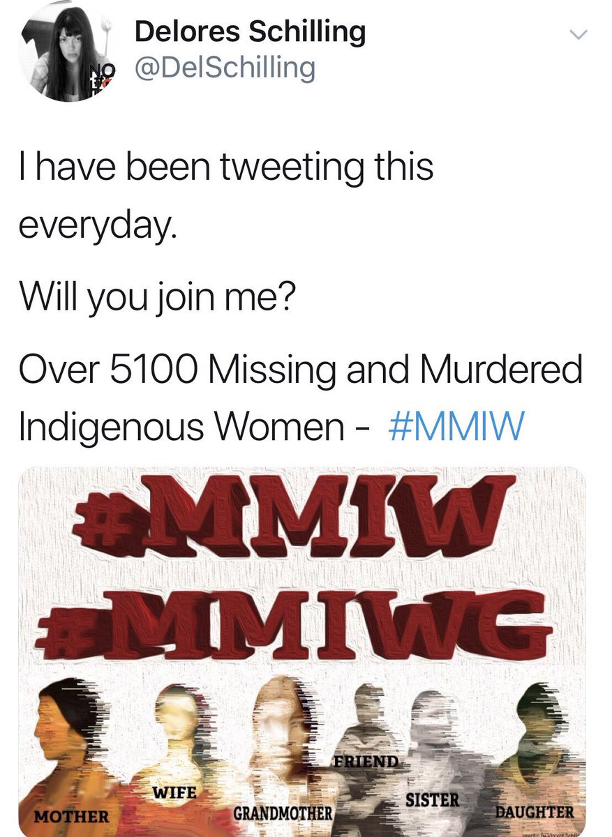 flagspray's tweet photo. Over 5100 Missing & Murdered Indigenous Women
#MMIW #MMIWG
โ๐พ๐ต๐พ๐ง๐พ๐๐พ
KEEP SAFE #THEMeek, innocents who depend
on selfless Love.
Female #BuddhaNature is courage & strength alone & healing for others altogether
โ #AdamsEarthBelongstoChildren
I tweet this everyday
Will you join too? https://t.co/swlXfqjGED