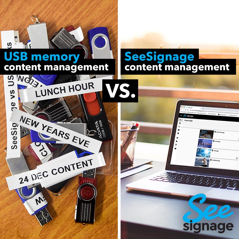 SeeSignage's tweet photo. We blogged about controlling your digital signage displays. Would you like to work smarter? 😃💪 

https://t.co/ZjlYXFmc9J 
#digitalsignage #worksmarter #remotework #seesignage https://t.co/MZNIIJzuU4