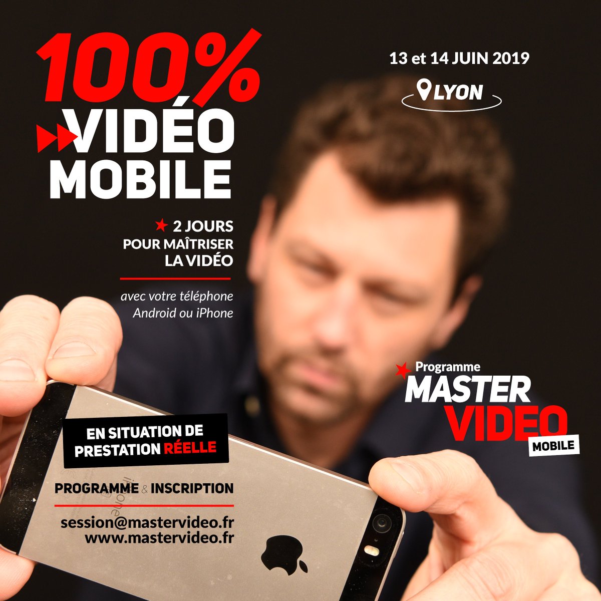 SebastienLardon's tweet photo. La VIDÉO c'est "VRAIMENT" possible pour qui possède un mobile Première session de formation en situation de prestation réelle Vous allez storyteller, filmer, interviewer, monter et diffuser UNIQUEMENT sur vos téléphones ! Plus d'infos : https://t.co/Se4RZnfEm5 #mastervideo #video https://t.co/LAsEW7fIab