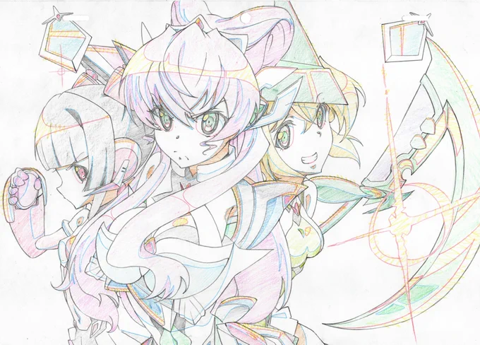 描きたくなったF.I.S組
#シンフォギア 