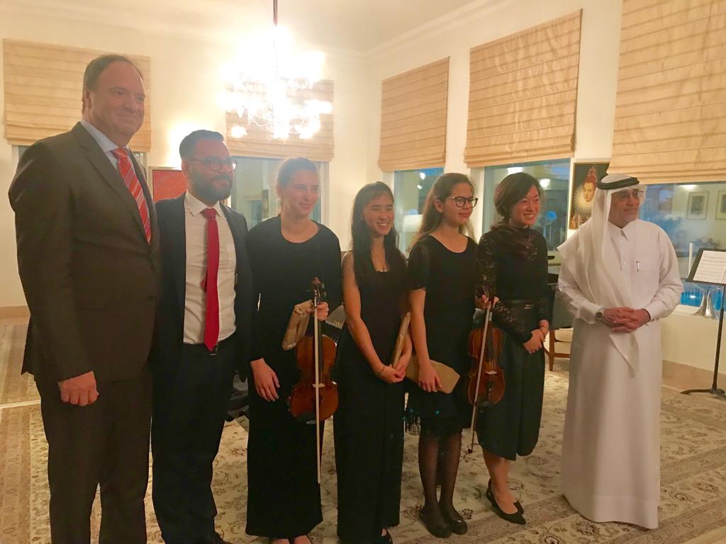 DohaBritishSch's tweet photo. On March 2nd, @DBSdoha Year 11 #student Natalie Magness performed in a chamber #concert as well as solo at the residence of the Belgian Ambassador Mr. Bart De Groof. πππΌ
#dbs #dohabritishschool #dbsstudents #chamberconcert #dohaqatar https://t.co/Dv1O8UwlKm