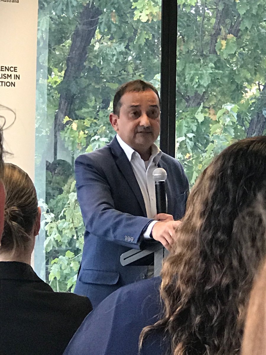AnnieLRyan's tweet photo. Listening to IPAA ACT 2019 mentoring program launch. How can we be leaders in the ‘age of anger’ and citizens in the ‘age of consequences’? Through developing character with the support of mentors. #ipaamentor #drewbaker https://t.co/Mra5Gr08Up