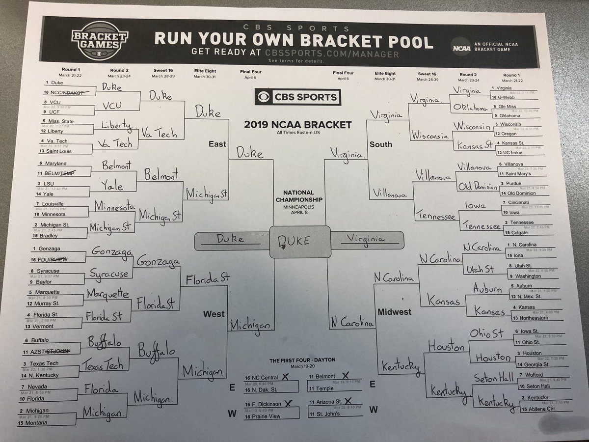 NRG51628's tweet image. The #MarchMadness2019 bracket is done. Bring it on @oneshiningpod #friendoftheprogram #ForTheCity @UHCougarMBK