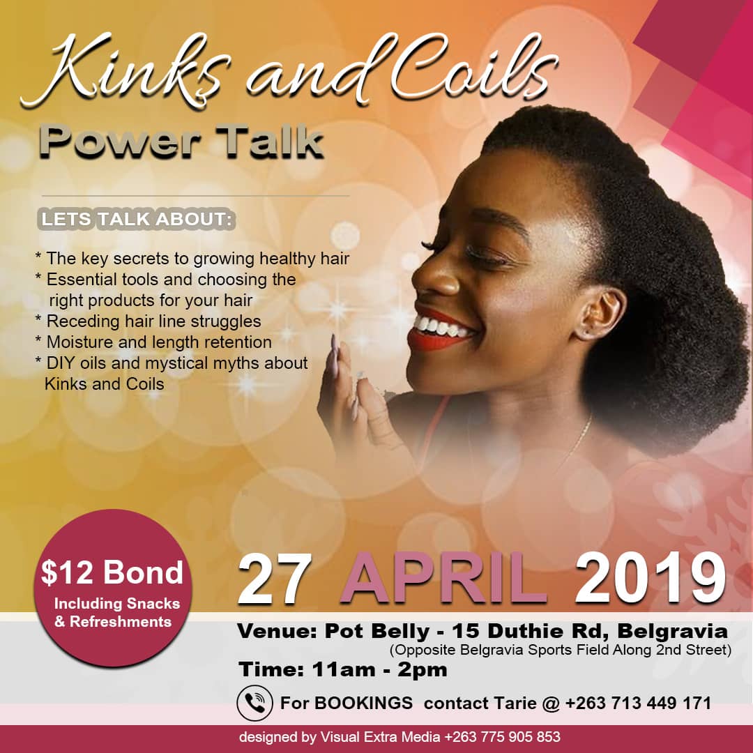 Ladies Listen Up: Your hair is the crown of your beauty. So let's get real by growing and maintaining your natural hair without stress! 

Register and attend the event for exciting tips on how to grow and maintain your natural hair. #haircare #respectyourhair #kinksandcoils2019
