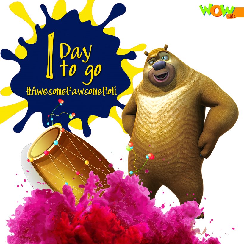 WowKidzTv's tweet image. Bramble is all set to make a big splash,literally! 😆Only 1 day to go for our #AwesomePawsomeHoli #contest🌈
#WowKidz  #contestgiveaway #contestalert  #holi #holi2019 #holifestival #holihai #colours #colour #colourful #holifestival #coloursplash #watergun #waterfight #waterbaloon