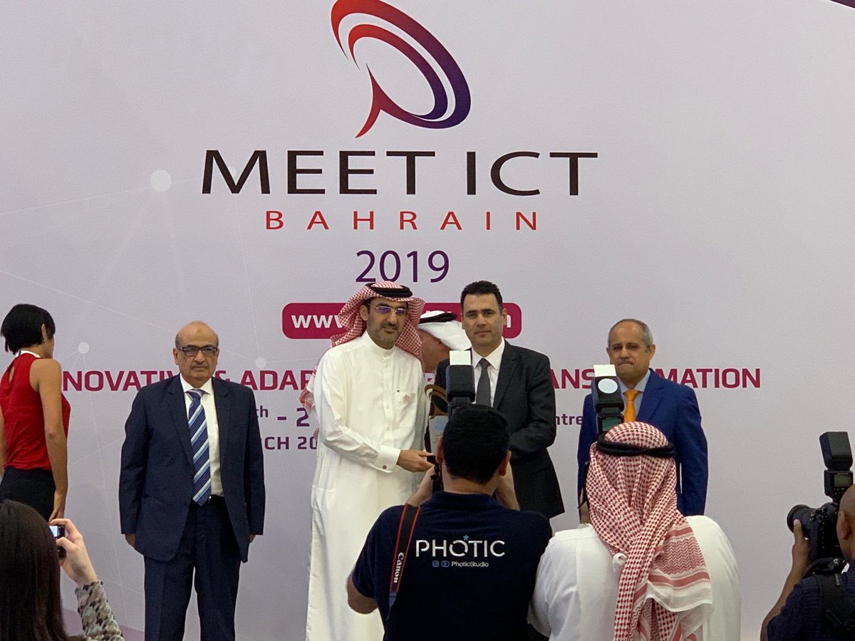 ciscomiddleeast's tweet photo. Cisco General Manager for Kuwait & Bahrain Jihad Khoueiry receives award at the #BITEX Sponsorship Ceremony as a Platinum Sponsor #CiscoBahrain #MeetICT https://t.co/DxpbfEeyX4
