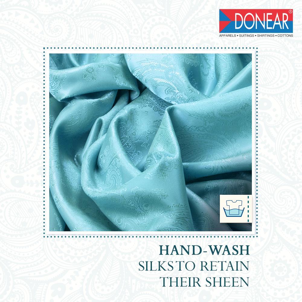 DonearSuiting's tweet photo. You may be in the habit of throwing all your clothes in the dryer for a spin. But when it comes to a silk #sherwani, this kind of treatment is exactly what must be avoided. Hand wash the garment. #FabricMatters #donear #MenStyle #Wedding https://t.co/WvPgENxet9