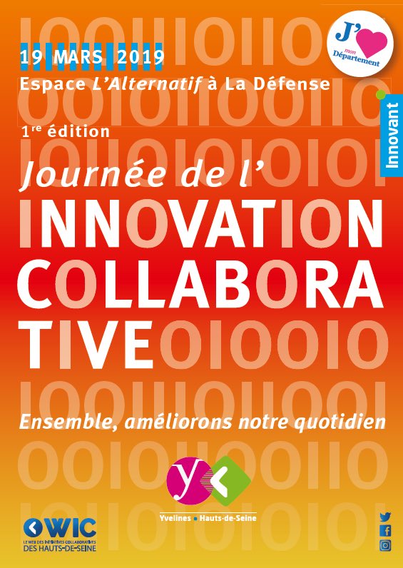 hautsdeseinefr's tweet image. #INNOVATION H-1️⃣ Ouverture ce matin à 9h30 de la 1ère Journée de l'#Innovationcollaborative #Yvelines_hautsdeseine  à L'Alternatif @ParisLaDefense pour échanger sur l'économie collaborative.

Au programme : tables rondes, stands, Curious Lab'... ➡️ hauts-de-seine.fr/journeeinnovat…