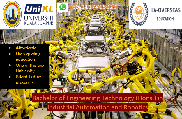 lakshveeredu's tweet photo. Study Bachelor of Engineering Technology in Industrial Automation and Robotics in Kuala Lumpur, Malaysia with the University of Kuala Lumpur.
Guaranteed Cost-effective program in comparison to other universities.
Whatsapp: +601117715929
#studyinmalaysia
#studyrobotics
#unikl https://t.co/oTLIP5CeSs