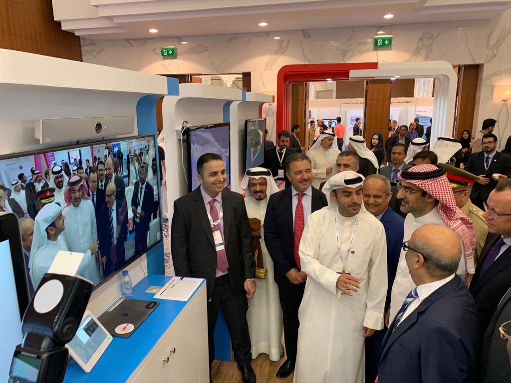 ciscomiddleeast's tweet photo. Head of IGA, Mohamed Al Qaed, Head of Tamkeen Dr. Janahi and US Ambassador Justin Siberell visits the #Cisco stand at #BITEX 2019! #CiscoBahrain #MeetICT https://t.co/ykhVd5B93f