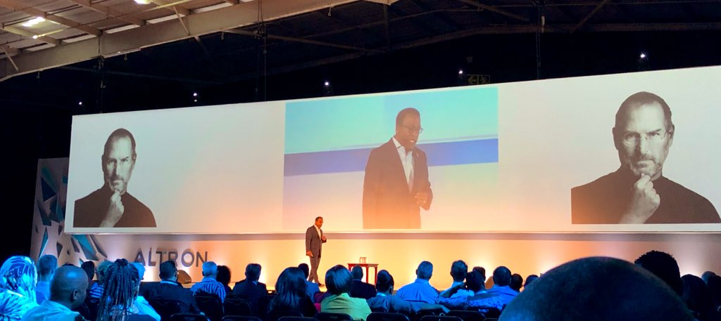 phonicmc's tweet photo. Great inspiring input from @MBushGPTW I can sit the whole day just listening to him. “A For All Leader is willing to continuously improve “ #AltronKickOff https://t.co/uJ7KwG0TKR