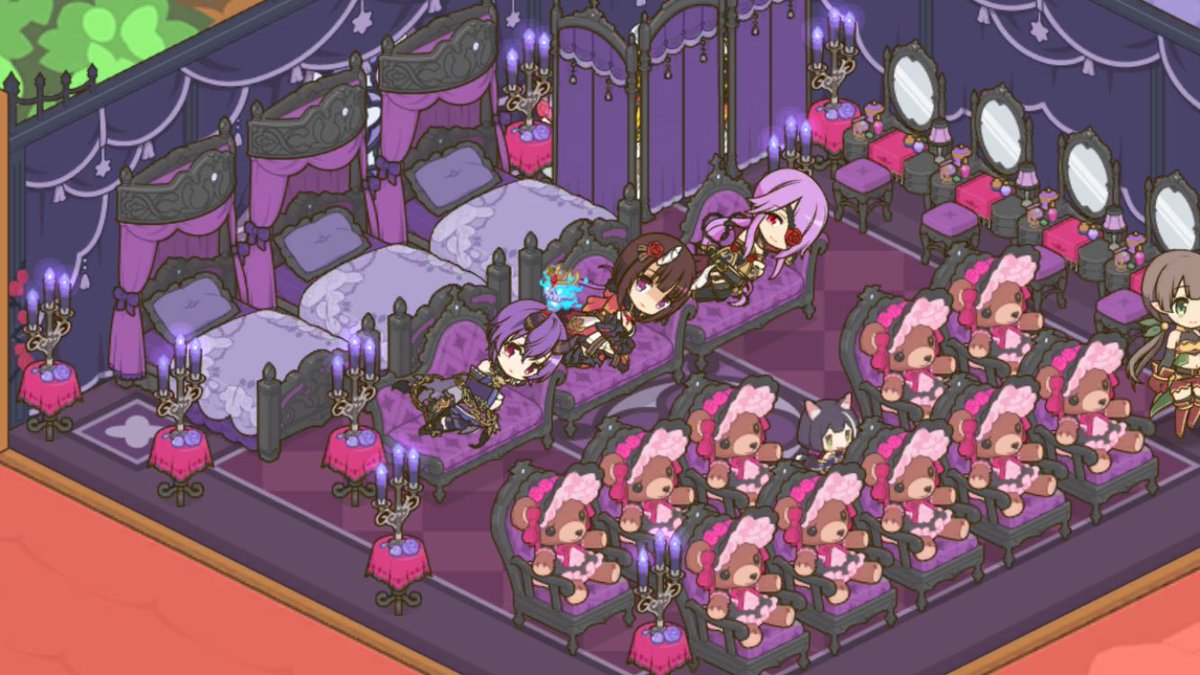 プリンセスコネクト Re Dive公式 ギルドハウスに新しい家具を追加しました 紫と黒を基調としたゴシック調の家具を期間限定で販売中 あなただけのギルドハウスをぜひ作ってくださいね T Co O19f2dkr71 プリコネr T Co 9ycnmpjhx8