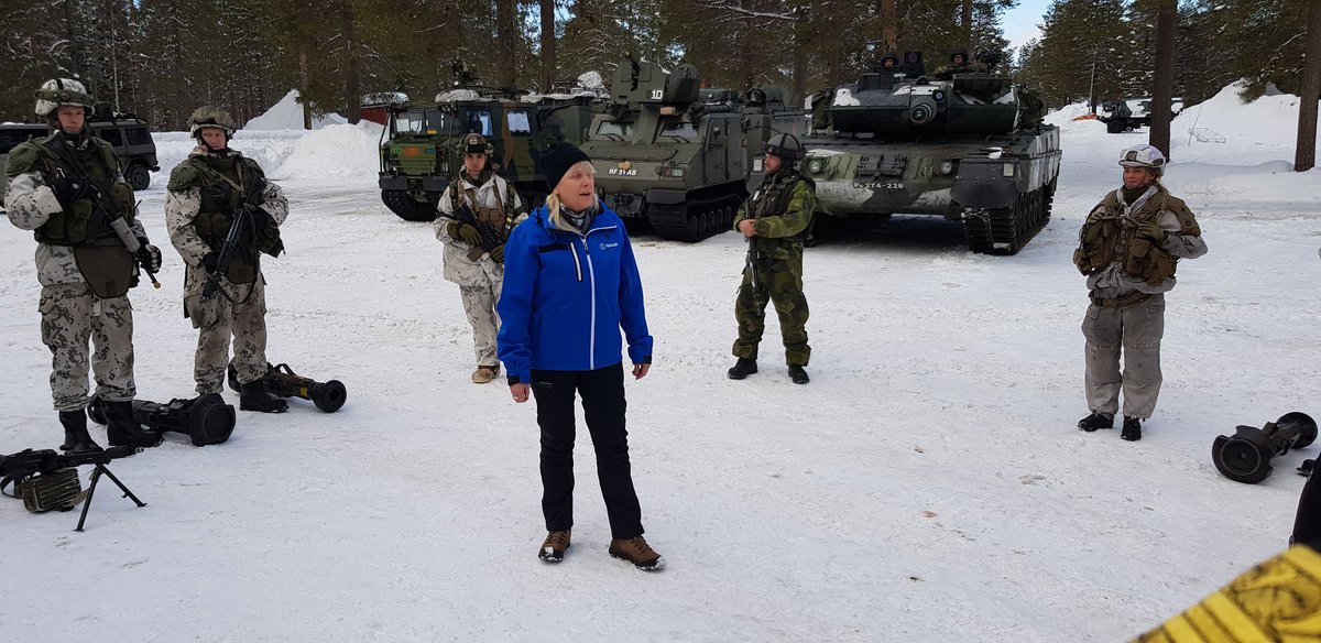AGardberg's tweet image. #NorthernWind2019 @Saab head of Training and Simulation Åsa Tegström introducing #LiveSimulation used by more than 6000 soldiers, using Finland&apos;s, Sweden&apos;s and Norway&apos;s own interoperable #KASI simulators