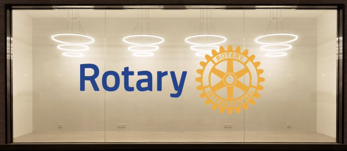 GuruTeam_Rotary's tweet photo. The Guru says It’s our responsibility to use the correct Rotary brand our Public Image our external face is very important, don’t dilute our brand with 6 year old logos - this is our masterbrand use, any issues please contact the Public Image team here to help #rotaryshopwindow https://t.co/FlB61rryxD
