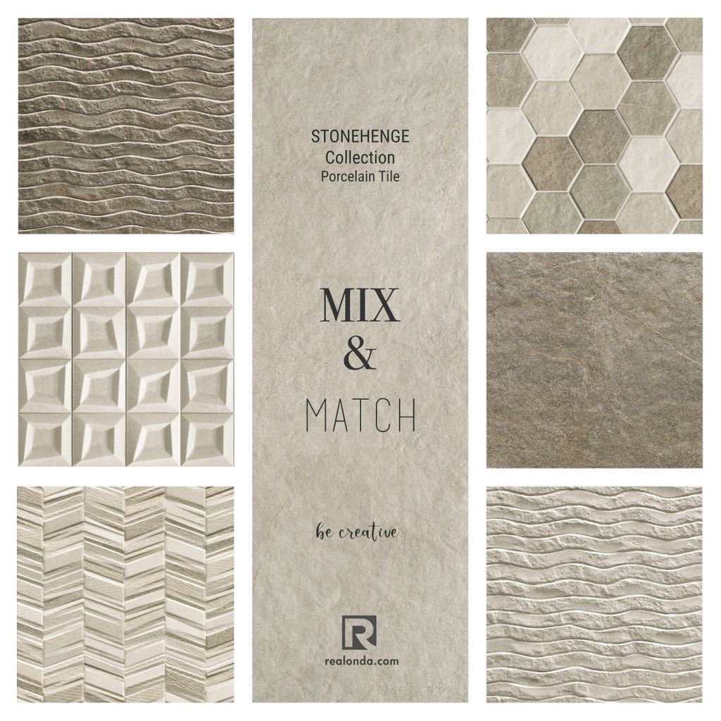 REALONDA1952's tweet photo. Stonehenge Collection by #Realonda · Porcelain Tiles | Mix & Match | More info: https://t.co/d47DAl4dIS
#madeinspain #tileofspain #ceramica #porcelain #rectifiedtiles #novelties #ceramics #stone #tiles #decoracion #interiordesign #homedecor #tiledesign #tileaddiction #ilovetiles https://t.co/eTPXbKcdEn