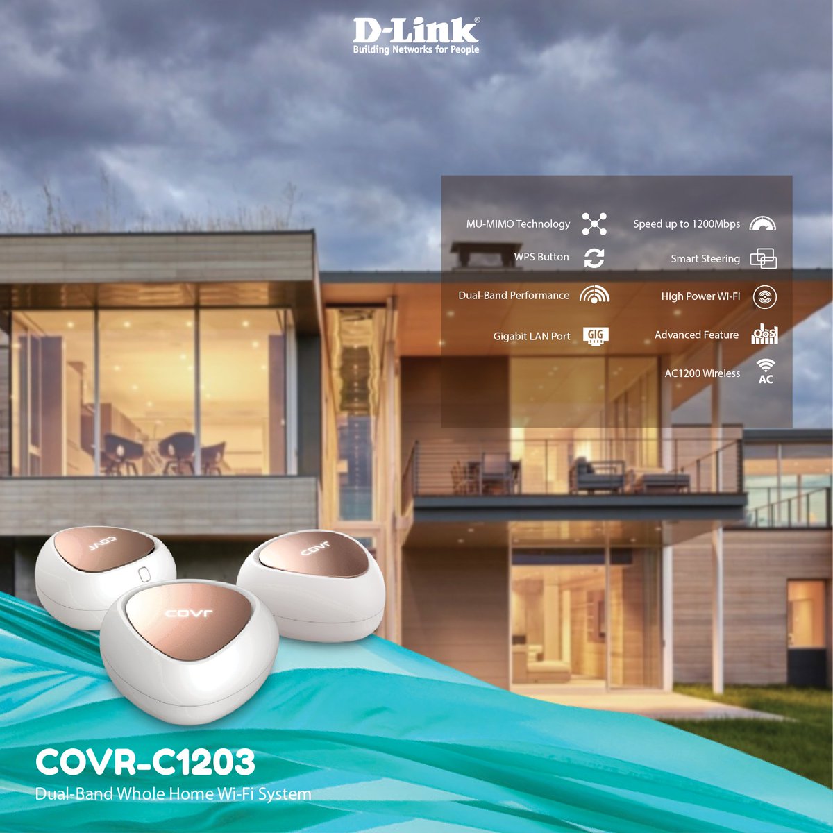 DlinkID's tweet photo. Rumahmu bakal tercover kalo #Dlinkers pake COVR-C1203. Fitur-fiturnya udah gak perlu diragukan lagi. Kamu gak perlu takut internet gak sampe ke kamarmu, karena COVRd got you back! #DLinkID #Dlink #StayCOVRd https://t.co/Em7jQO7UX9