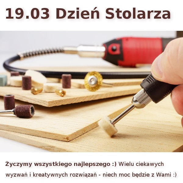 meblopol24's tweet photo. Z okazji Dnia #Stolarza składamy najserdeczniejsze życzenia wszystkim Paniom i Panom zajmującym się tą ciekawym i pełnym wyzwań zawodem :) Specjalnie dla Was #promocja kod: STOLARZ1903 uprawniający do 10% zniżki - zapraszamy :) https://t.co/TNZOtdRXAa https://t.co/Jj9xACoo7f