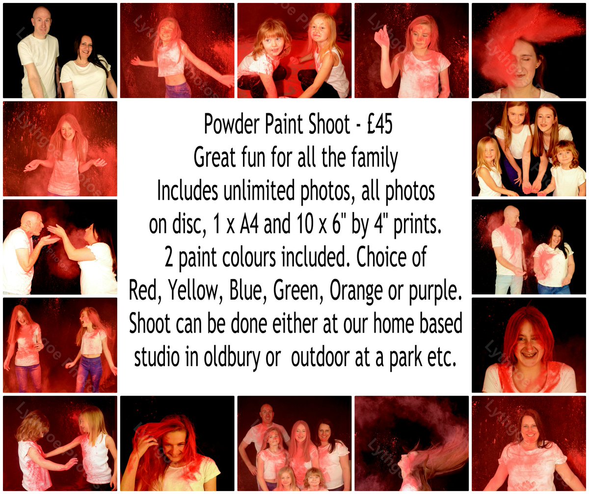 #New powder paint photo shoots . A bit messy but great fun and makes for super photos available in a full range of colours. all details are on our website lythgoephotos.co.uk