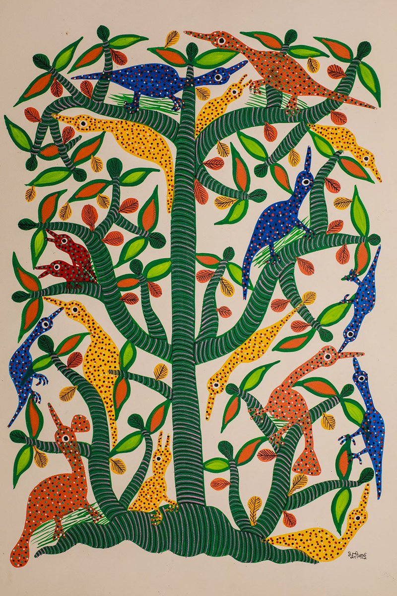 TribalArtForms's tweet photo. #tribalartforms #rasikakajaria #mandiralamba #ridhibhalla #tribalart #tribalartist #tribalartformsvisits #artistsoninstagram #art #artshow #groupshow #artists #sculpture #exhibit320 #blueprint12 #artgallery #tribal #artist #inspiration #painting https://t.co/8IigJbTVpi