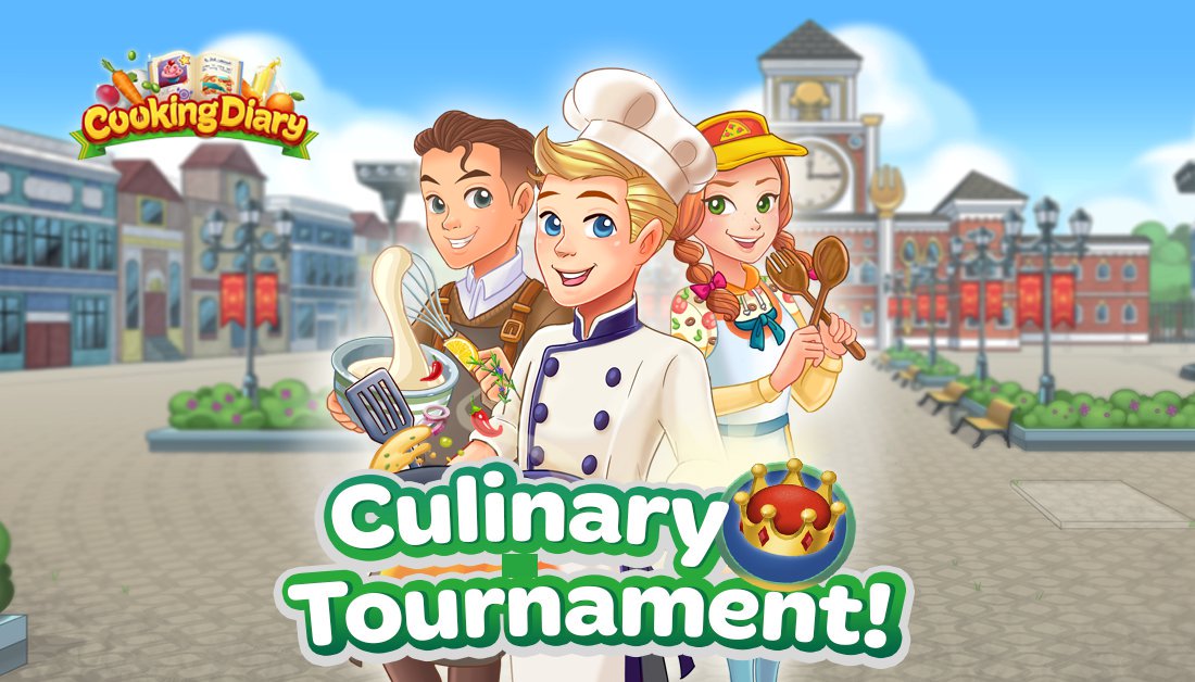 cookingdiary's tweet photo. It's time for the new Culinary Tournament!☀️ Get ready to earn wonderful prizes! To take part in the Culinary Tournament, complete the first quest!🌻

#cookingdiary #tastyhills #culinary #tournament #mobilegame #restaurant #management #chef #cook #food #game https://t.co/iKjZyoocrC