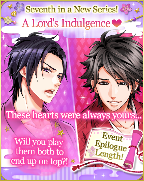 Voltage_SLBP's tweet photo. Place your bets on Inuchiyo and Shigezane in the latest installment of the Lord's Indulgence Story series!

Maybe what these two have always wanted is to spoil their one true love...?! #SLBP #VoltageInc https://t.co/QyhmjTpaFd