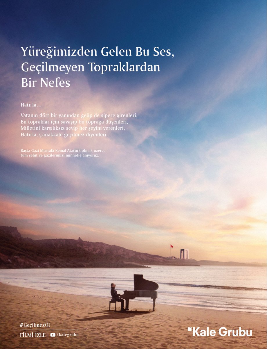 Çanakkale denince yüreğimizden gelenleri yazdık, kampanyamızı basına da taşıdık. 
#GeçilmezOl #ÇanakkaleGeçilmez #18MartÇanakkaleZaferi